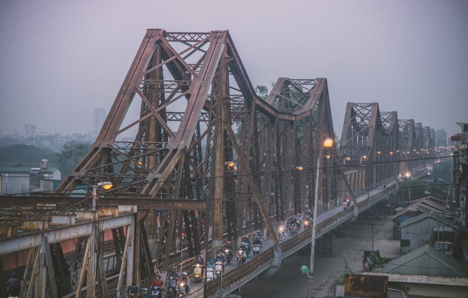 Cầu Long Biên đã từng là cây cầu dài thứ hai Thế giới