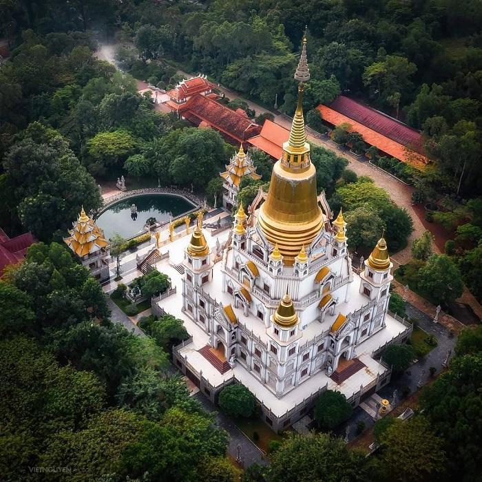 chùa từ trên cao Chùa Bửu Long Sài Gòn-TP.HCM