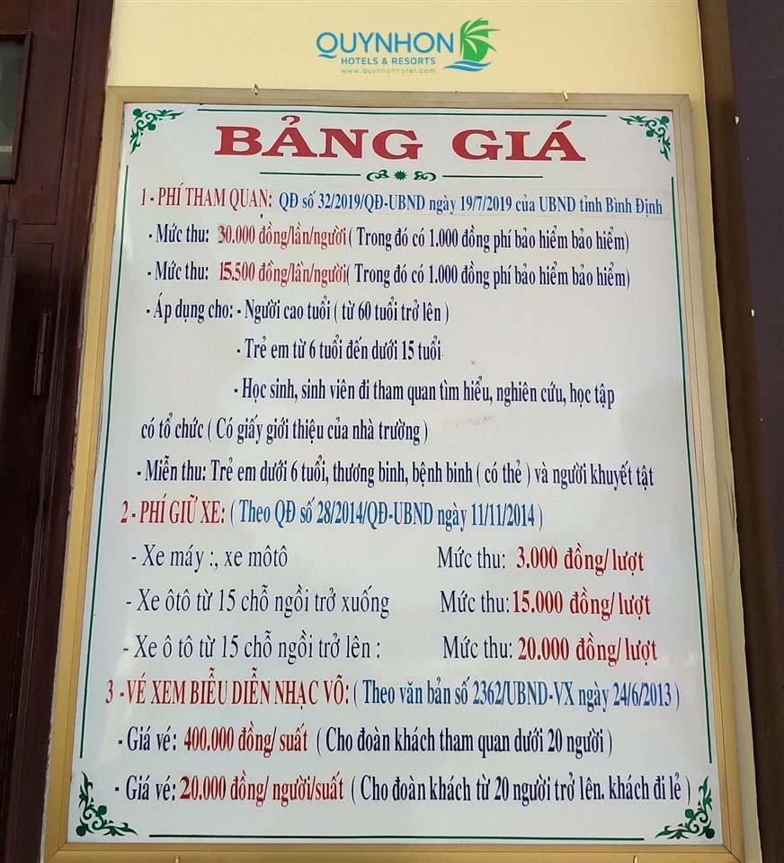 Giá vé và giờ hoạt động Bảo tàng Quang Trung Bình Định 