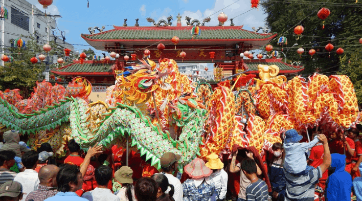 Hình ảnh lễ hội tại chùa Bà Thiên Hậu1