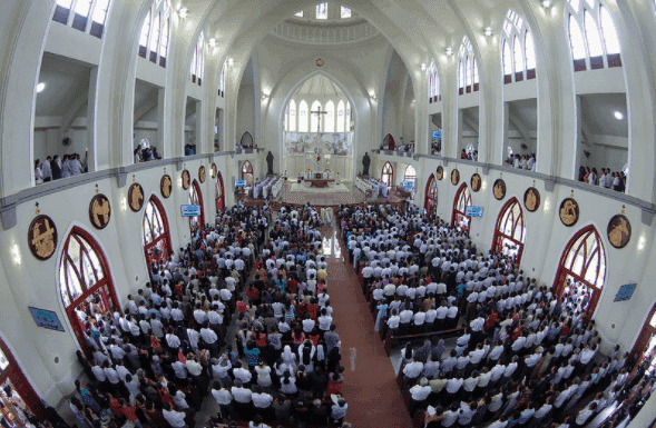 Hình ảnh ngày lễ tại nhà thờ Phú Cường