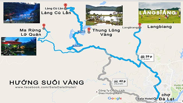 Hướng dẫn đường đến núi Langbiang Đà Lạt