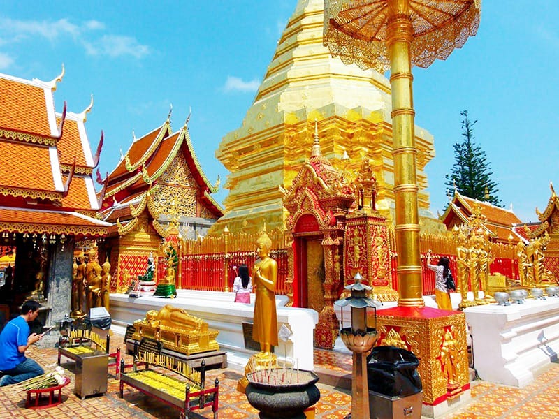 Chùa Phrathat Doi Suthep (Wat Phrathat Doi Suthep) (Ảnh ST)